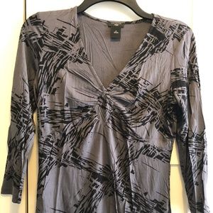 Anne Taylor grey blouse